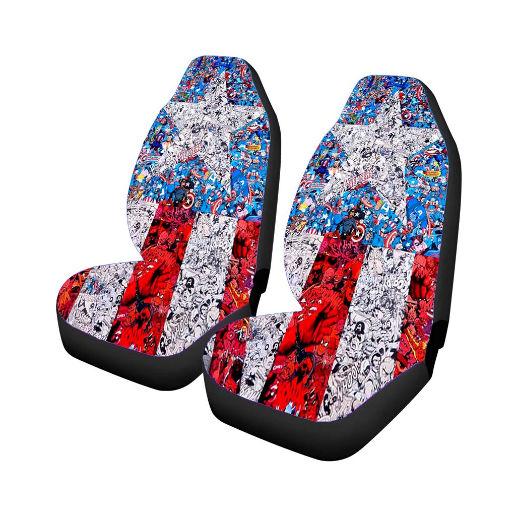 Captain America Collage car Seat Covers