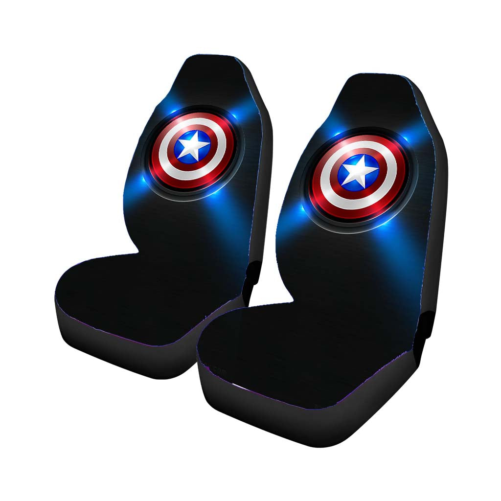 Captain America Shield Wallpaper car Seat Covers