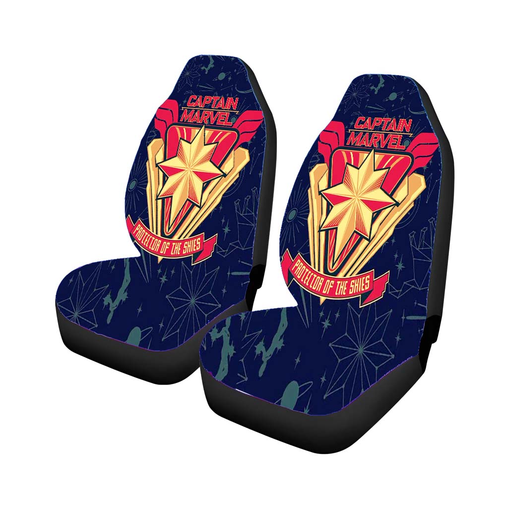Captain Marvel Logo Poster car Seat Covers