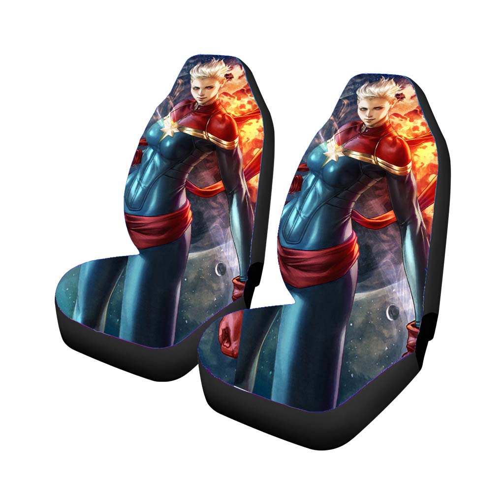 Captain Marvel War Fan Art car Seat Covers
