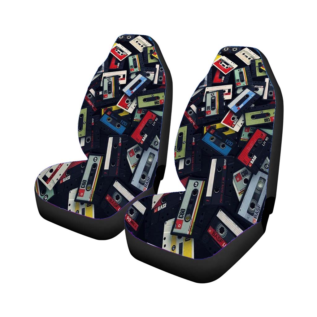 Cassete Vintage Pattern car Seat Covers