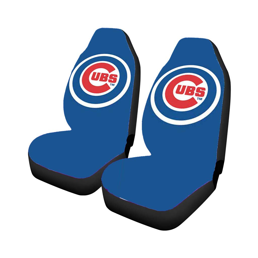 Chicago Cubs Logo On Blue car Seat Covers