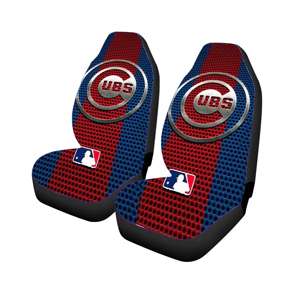Chicago Cubs Metal Logo car Seat Covers