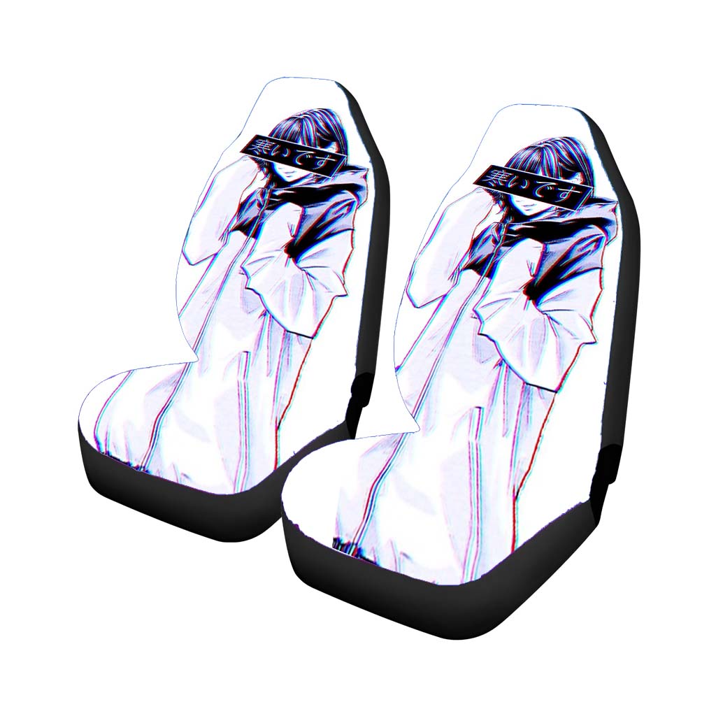 Cold Sad Japanese Aesthetic car Seat Covers