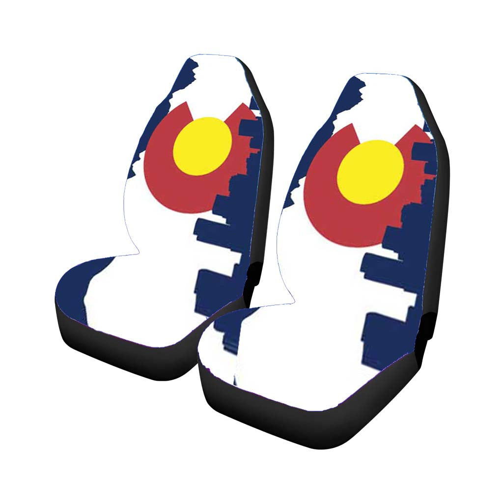 Colorado Flag Skyline car Seat Covers