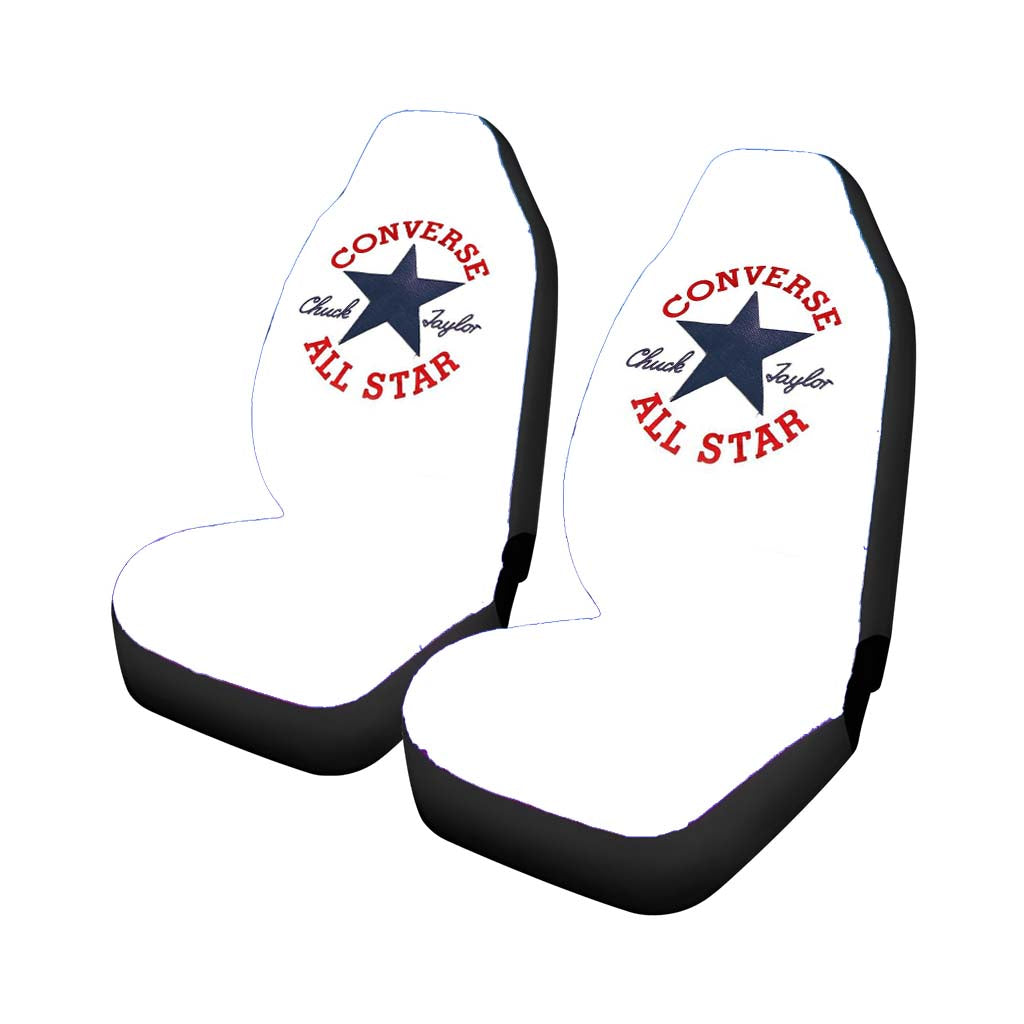 Converse In White car Seat Covers