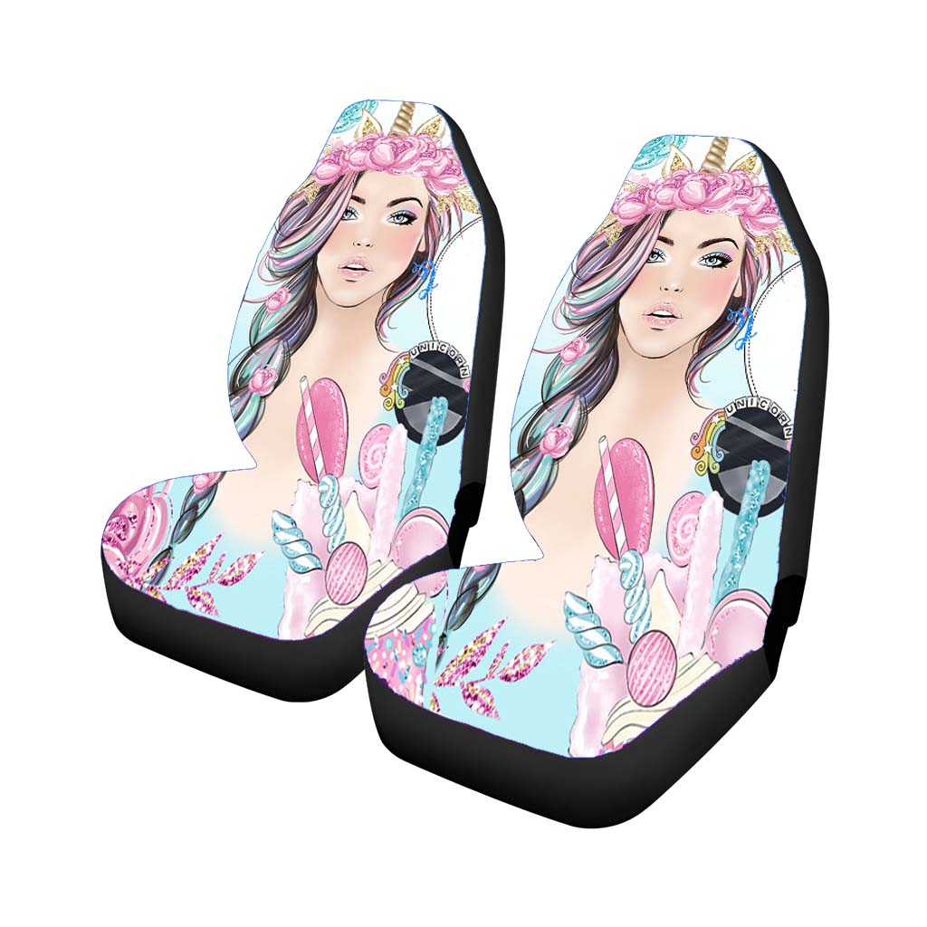 Cute Unicorn Girl car Seat Covers