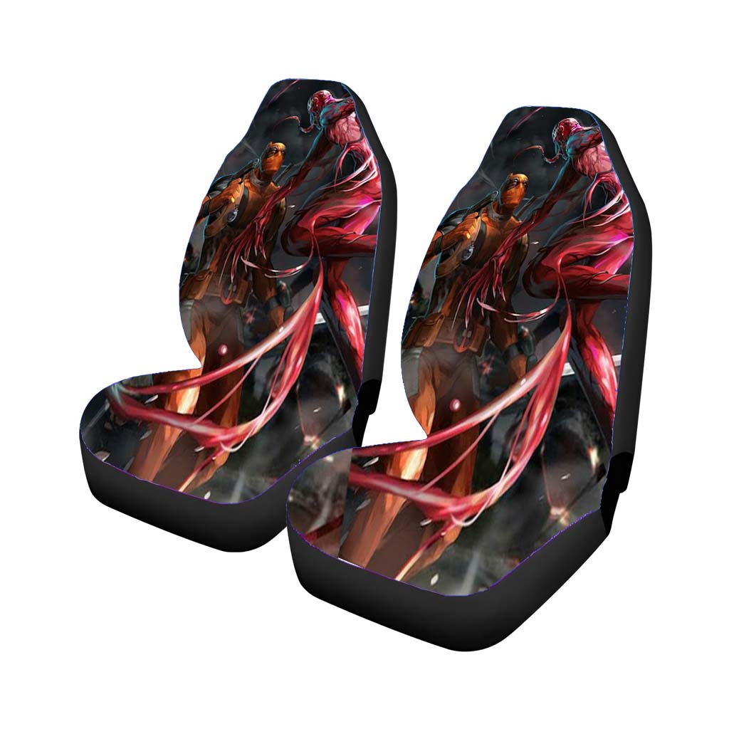 Deadpool Vs Spiderman car Seat Covers
