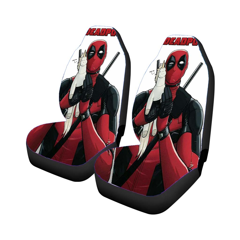 Deadpool With Unicorn car Seat Covers