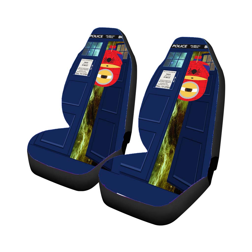 Despicable Me Minion Spiderman Tardis car Seat Covers
