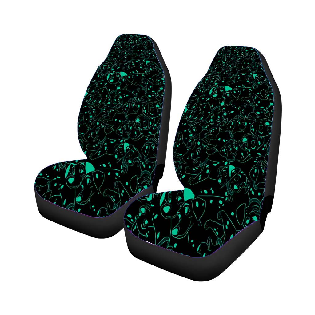 Disney 101 Dalmatians Family Pattern Black Tosca car Seat Covers