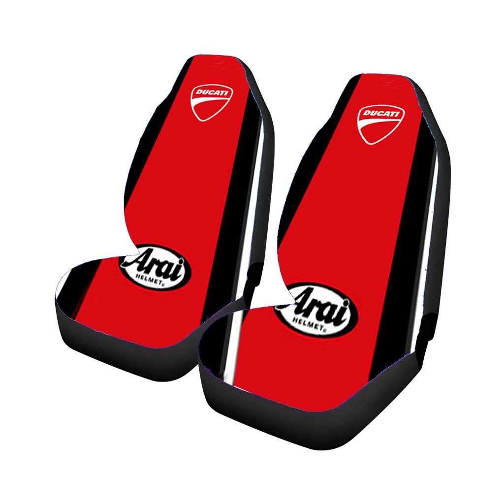 Ducati Arai Racing Helmet Stripes car Seat Covers
