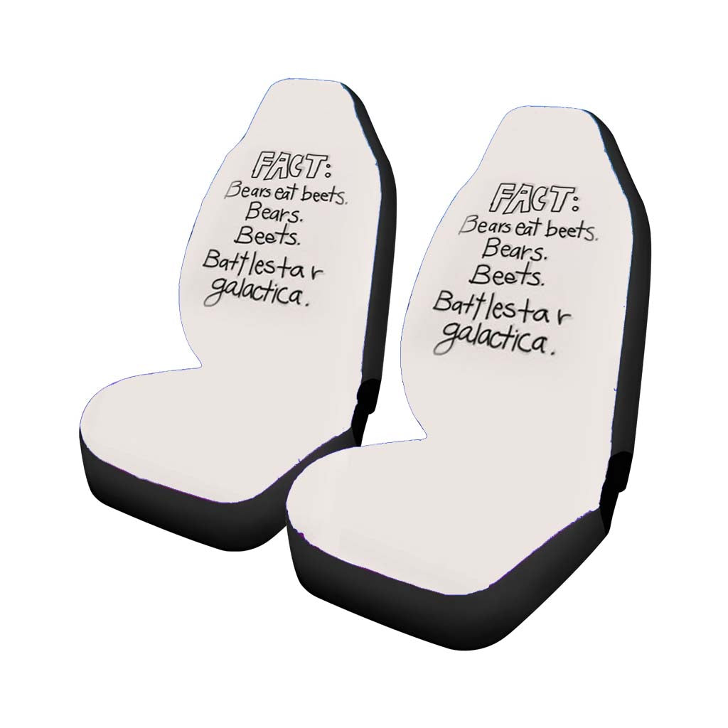 Fact - Bears Eat Beets - Bears, Beets, Battlestar Galactica car Seat Covers
