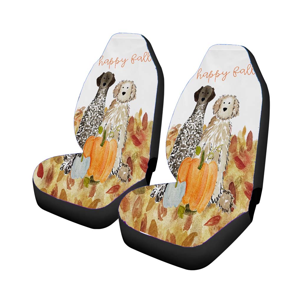 Fall Pumpkin Mix And Match Dog Breed car Seat Covers