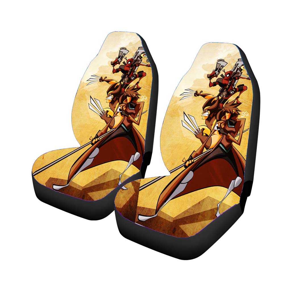 Gambit Wolverine And Deadpool car Seat Covers