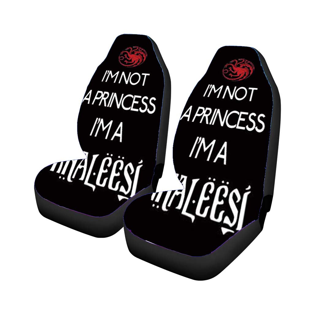 Game Of Thrones Khaleesi Wht On Blk car Seat Covers