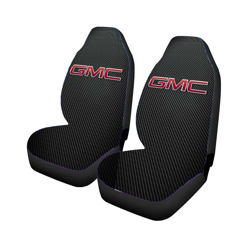 Gmc Carbon Fiber Logo car Seat Covers