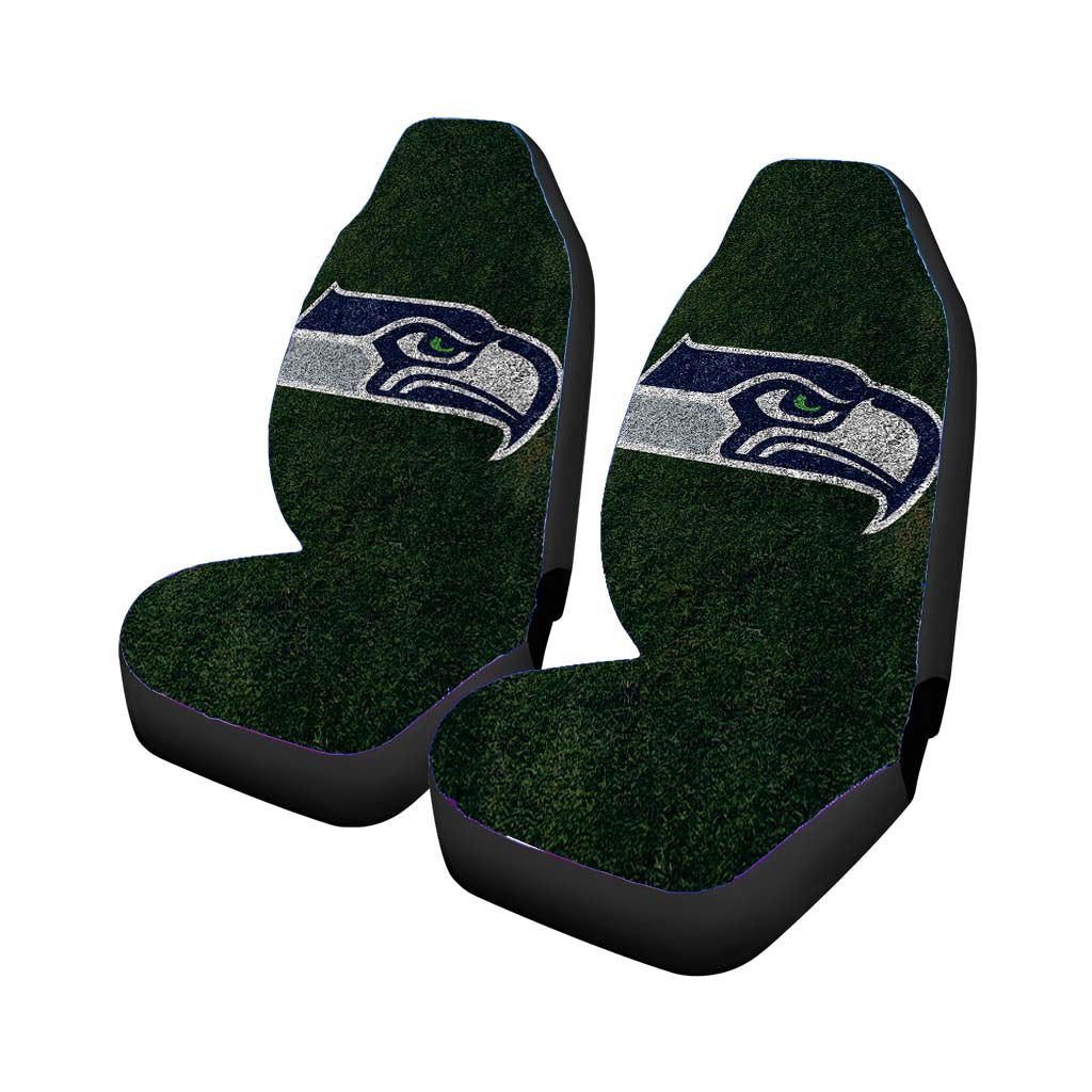 Green Seattle Seahawks Logo car Seat Covers