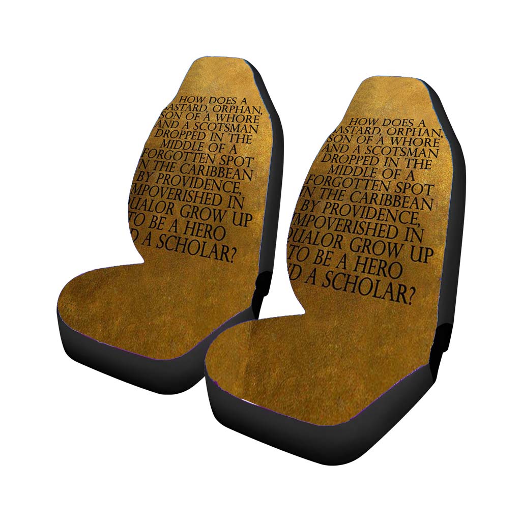 Hamilton Quotes car Seat Covers