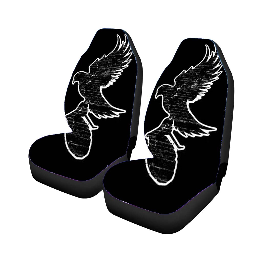 Hollywood Undead Bird Logo Black White car Seat Covers