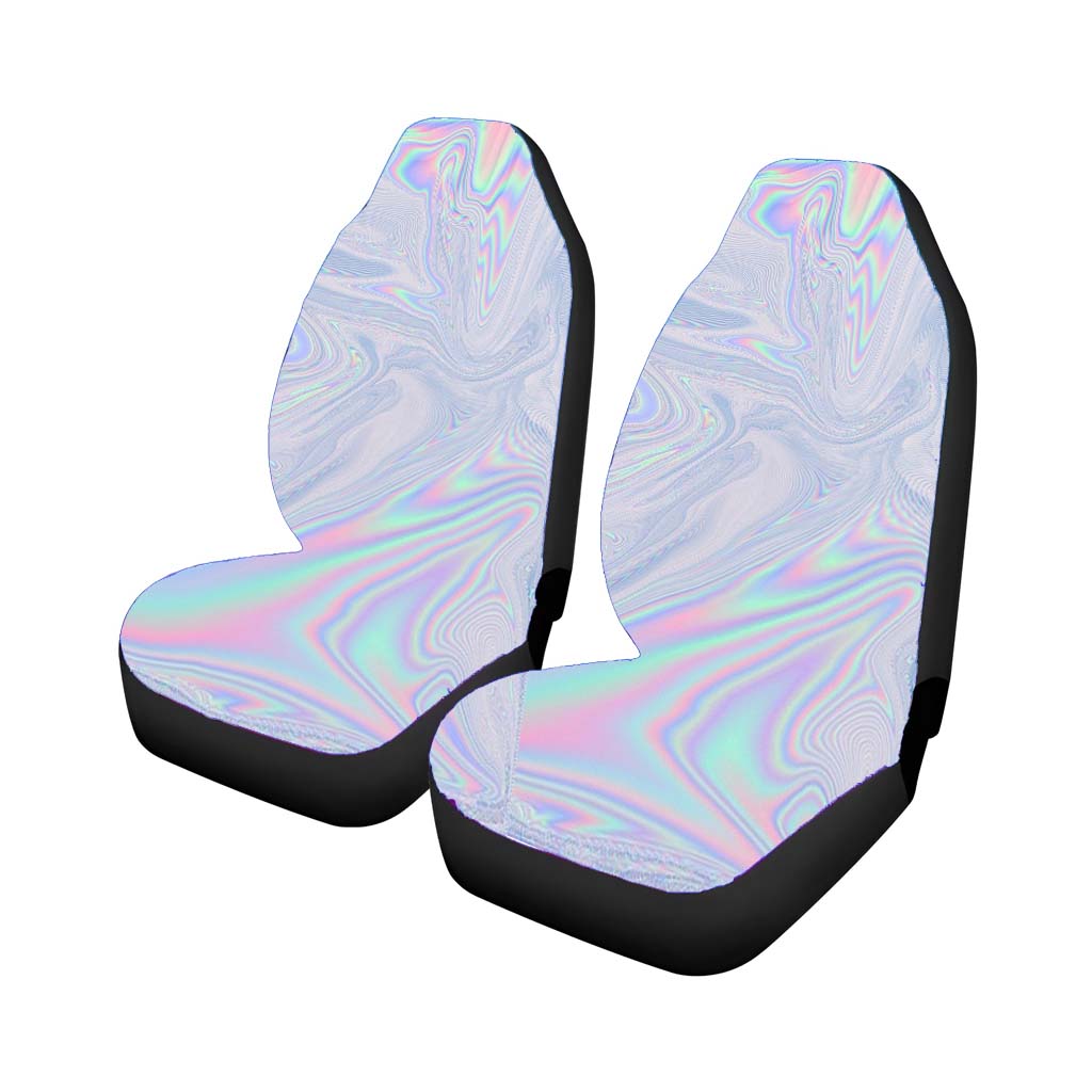 Holographic Tumblr Trippy Aesthetics car Seat Covers