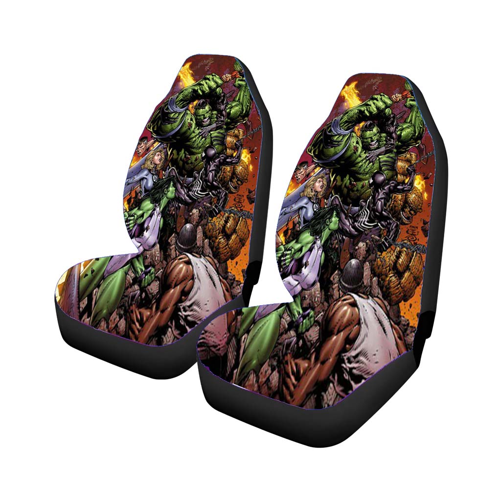 Hulk Marvels Fighting car Seat Covers