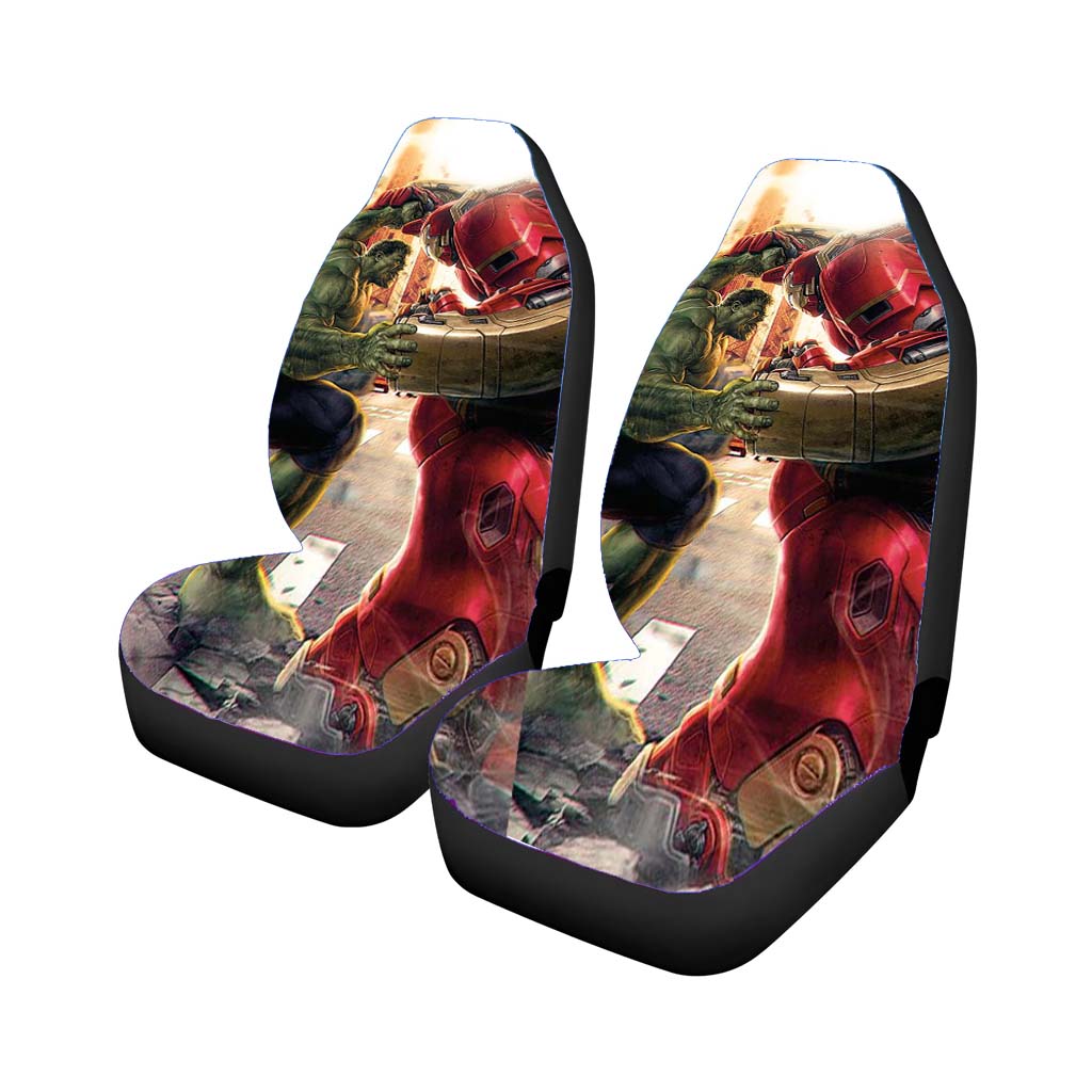 Hulk Vs Hulk Buster car Seat Covers