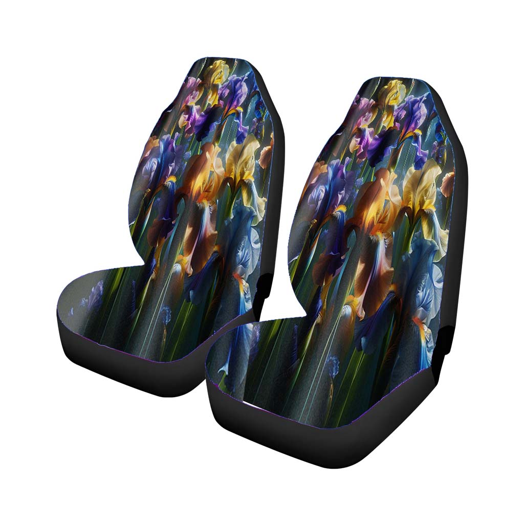 Iris Flowers car Seat Covers