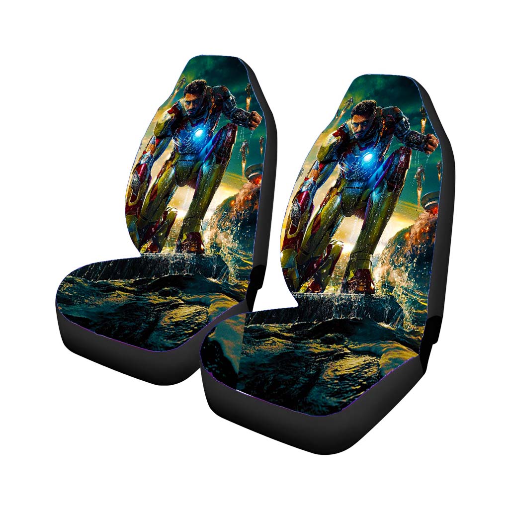 Iron Man Mark Xlii Damaged car Seat Covers
