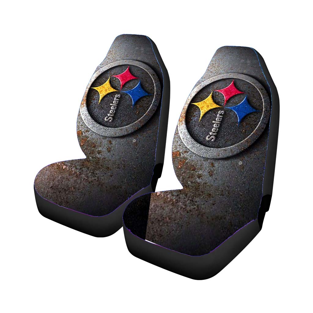 Iron Vintage Symbol Logo Pittsburgh Steelers car Seat Covers
