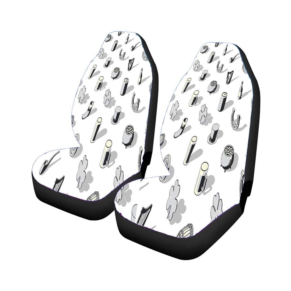 Isometric St Patricks Day Pattern 05 car Seat Covers