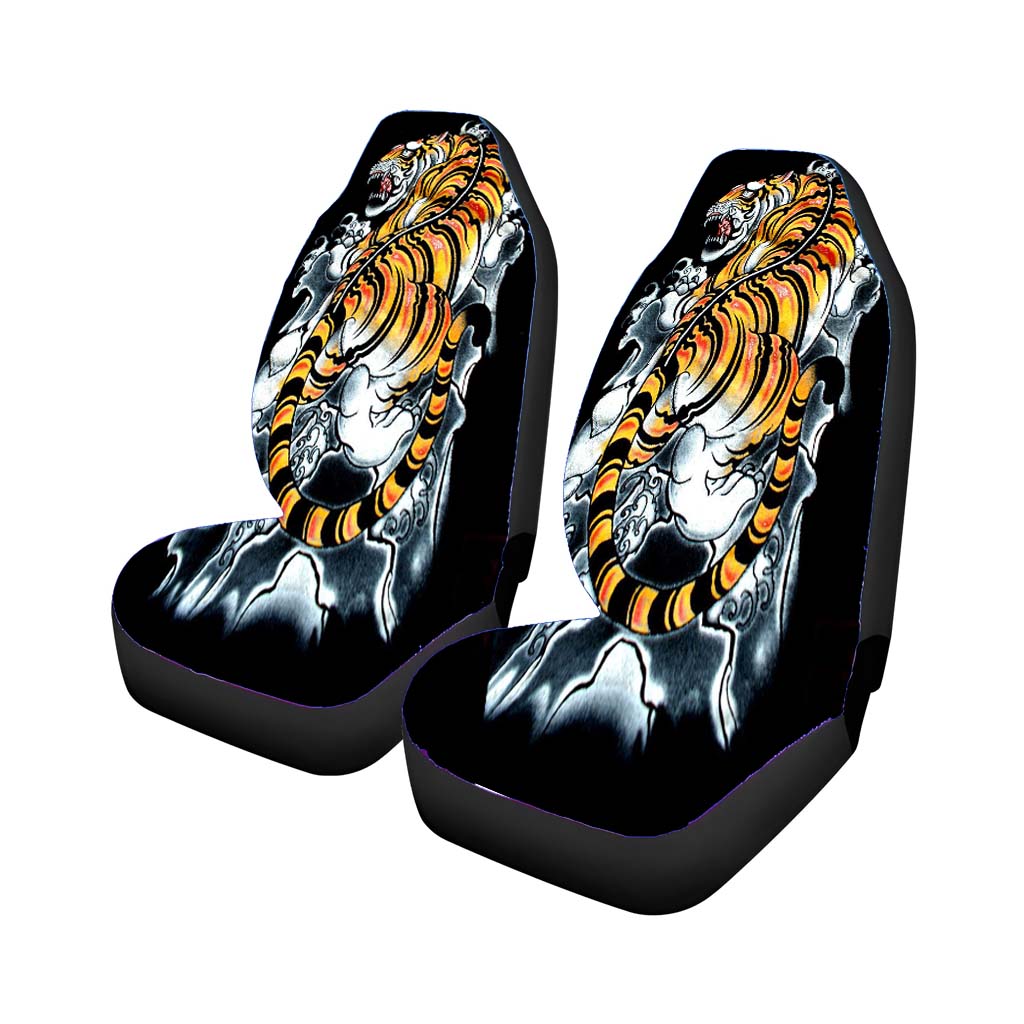 Japanese Tiger Art Backgrounds Wallpaper car Seat Covers