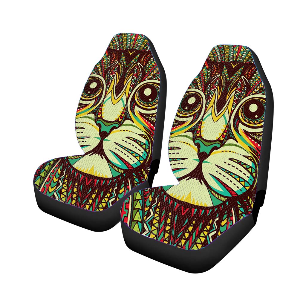 Kitten Aztec Pattern car Seat Covers