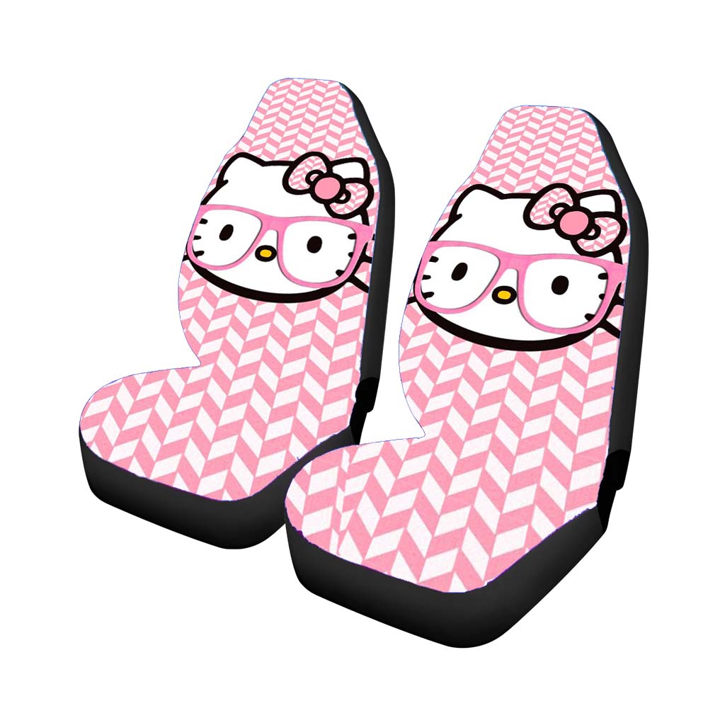 Kitty Cat Face Cute Pattern car Seat Covers