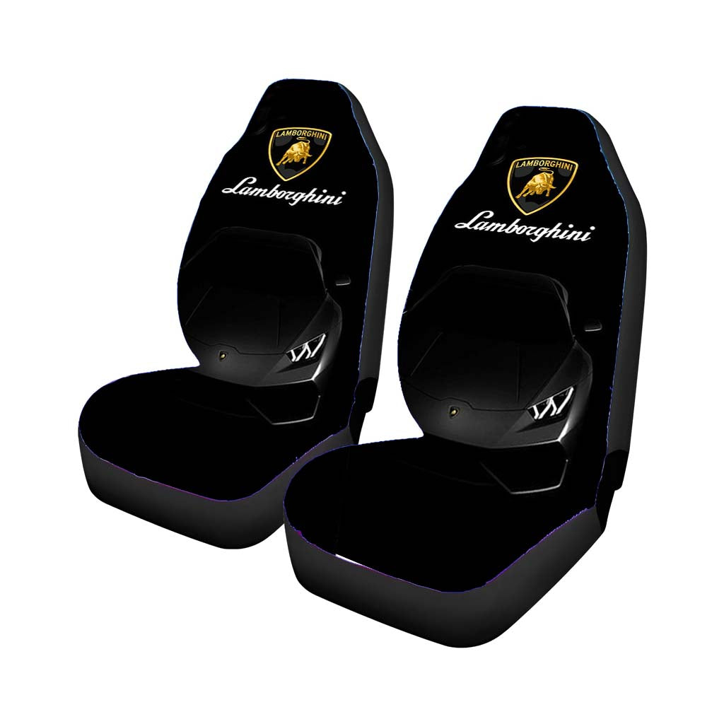 Lamborghini Black car Seat Covers