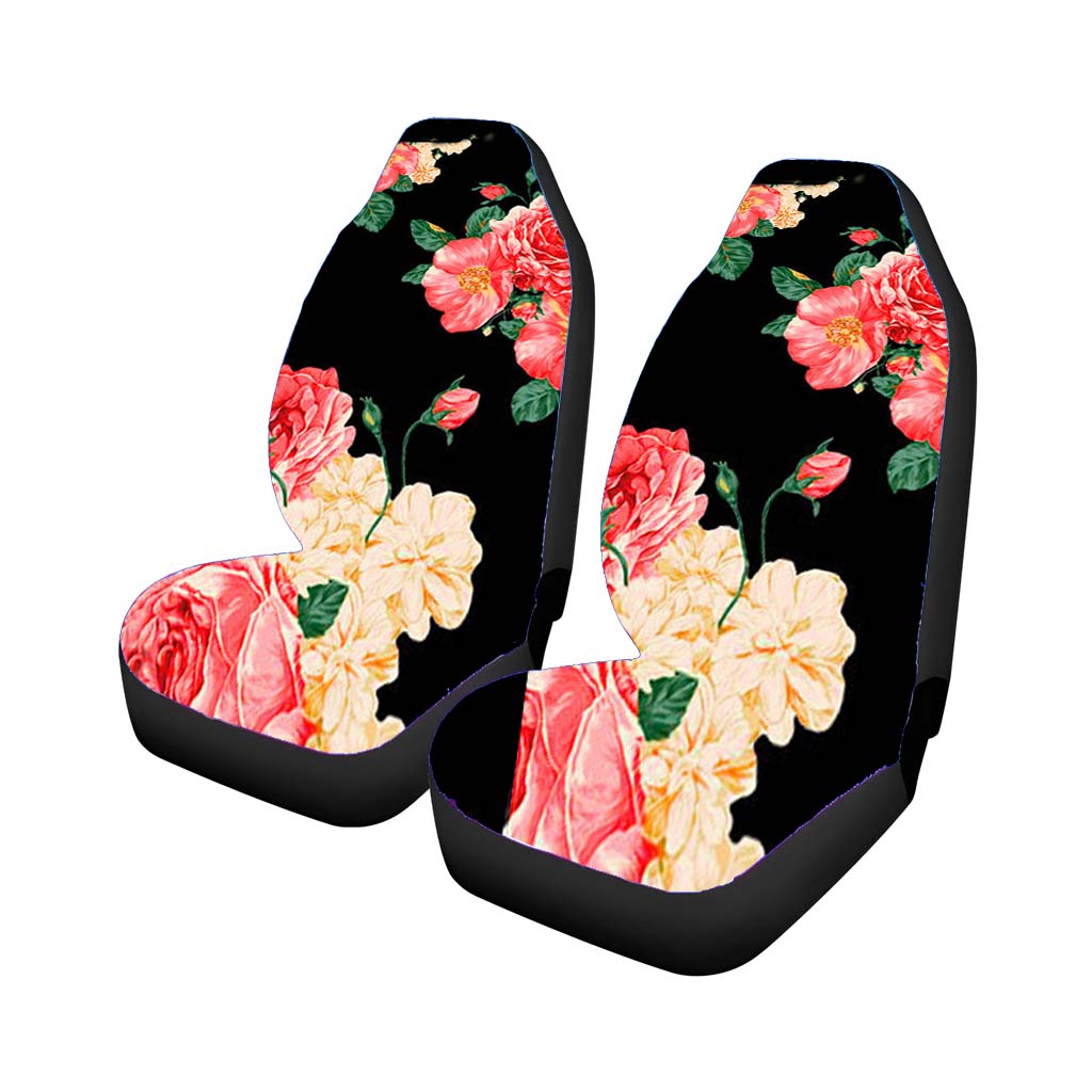 Large Carnations Floral car Seat Covers