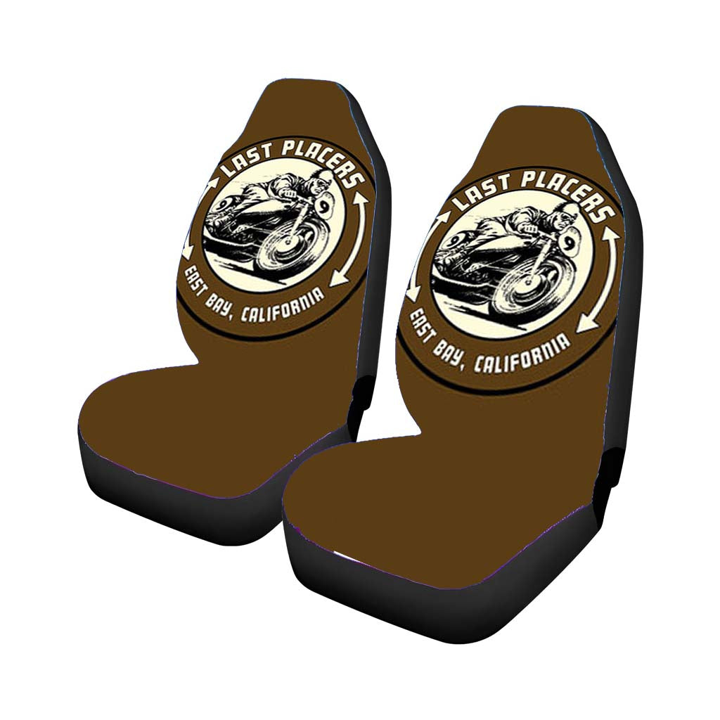 Last Placers Logo Brown car Seat Covers