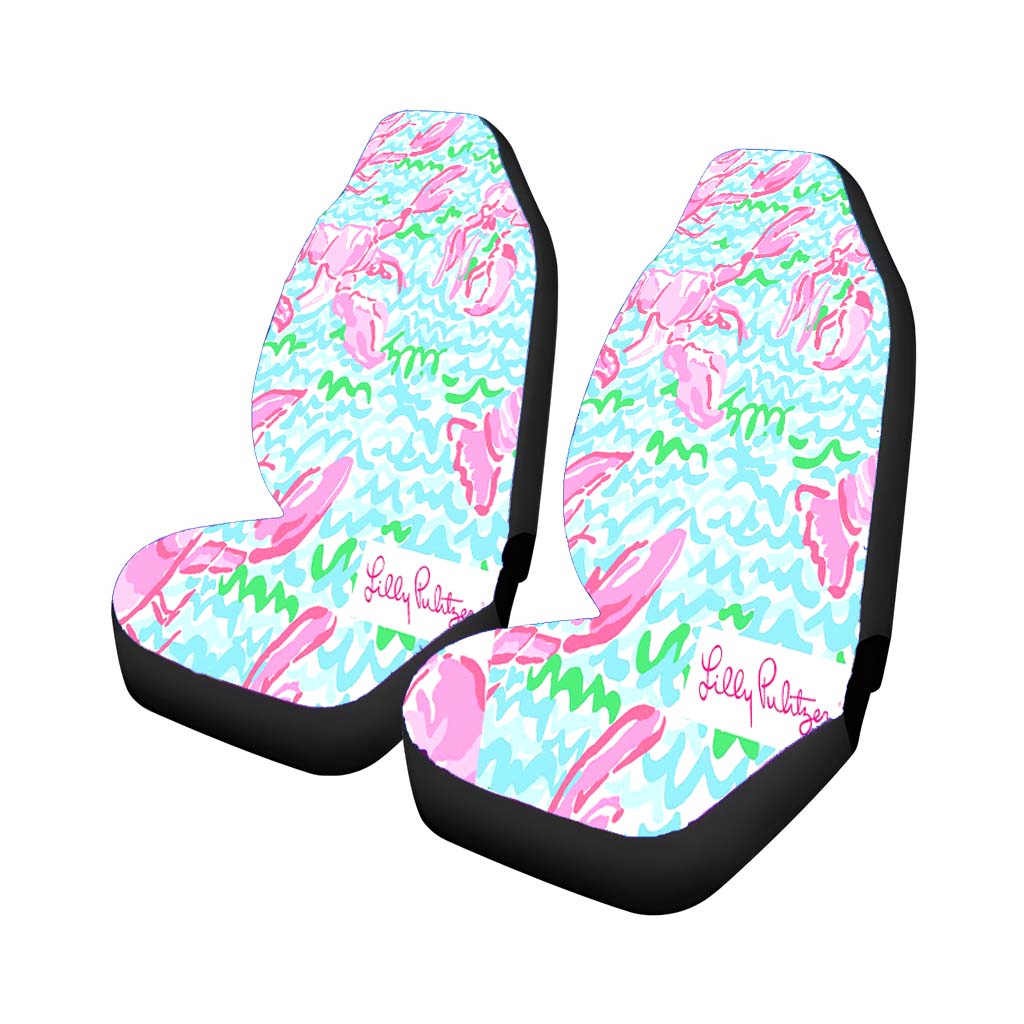 Lilly Pulitzer Summer Lobstah car Seat Covers