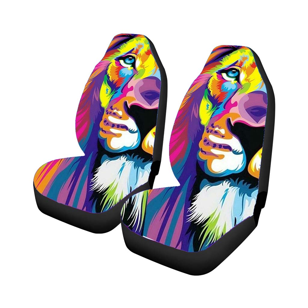 Lion Urban Art car Seat Covers