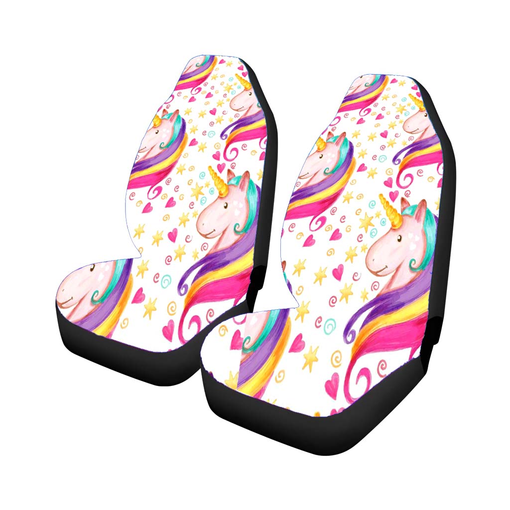 Love Unicorn Pattern car Seat Covers