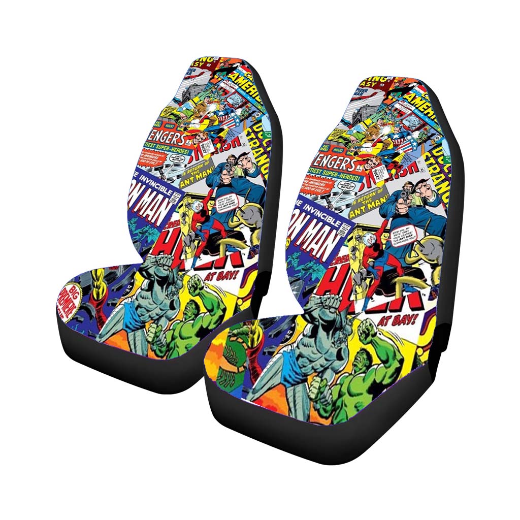 Marvel Comics Pattern car Seat Covers