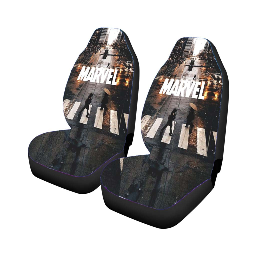 Marvel Logo In The Street car Seat Covers