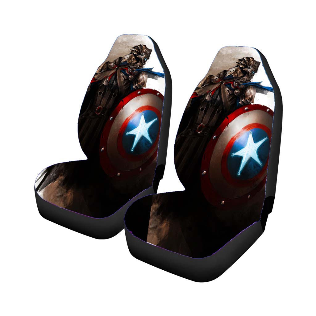Medieval Captain America car Seat Covers
