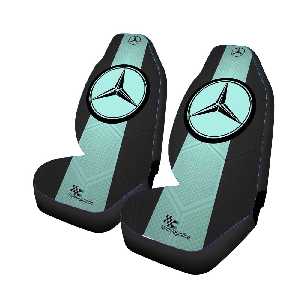 Mercedes Benz Blue And Black Wallpaper car Seat Covers