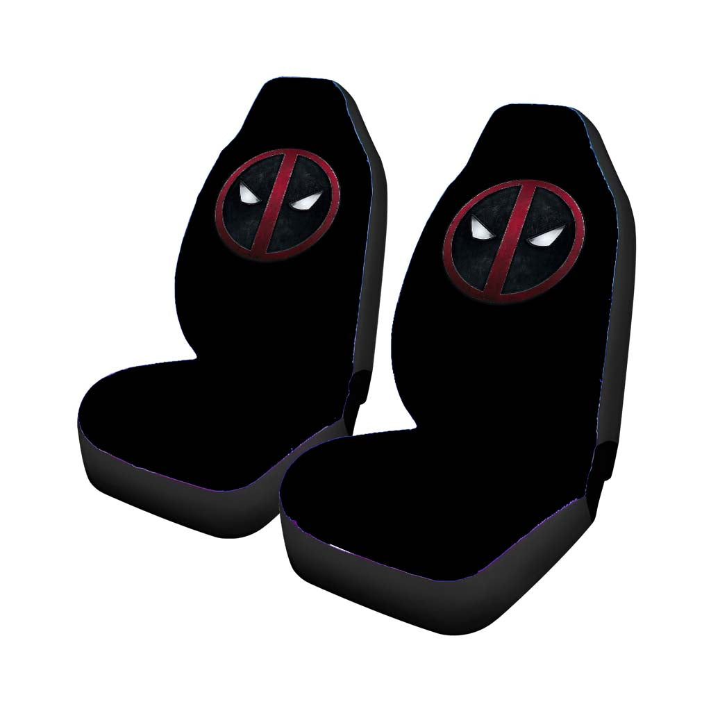 Metalic Circle Deadpool Logo car Seat Covers