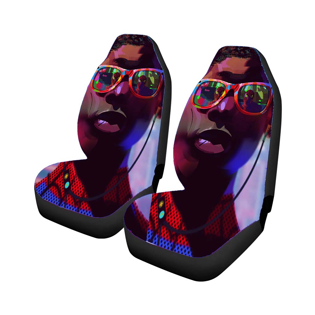 Miles Morales Sunglasses Spiderman Into The Spider Verse Aesthetics car Seat Covers