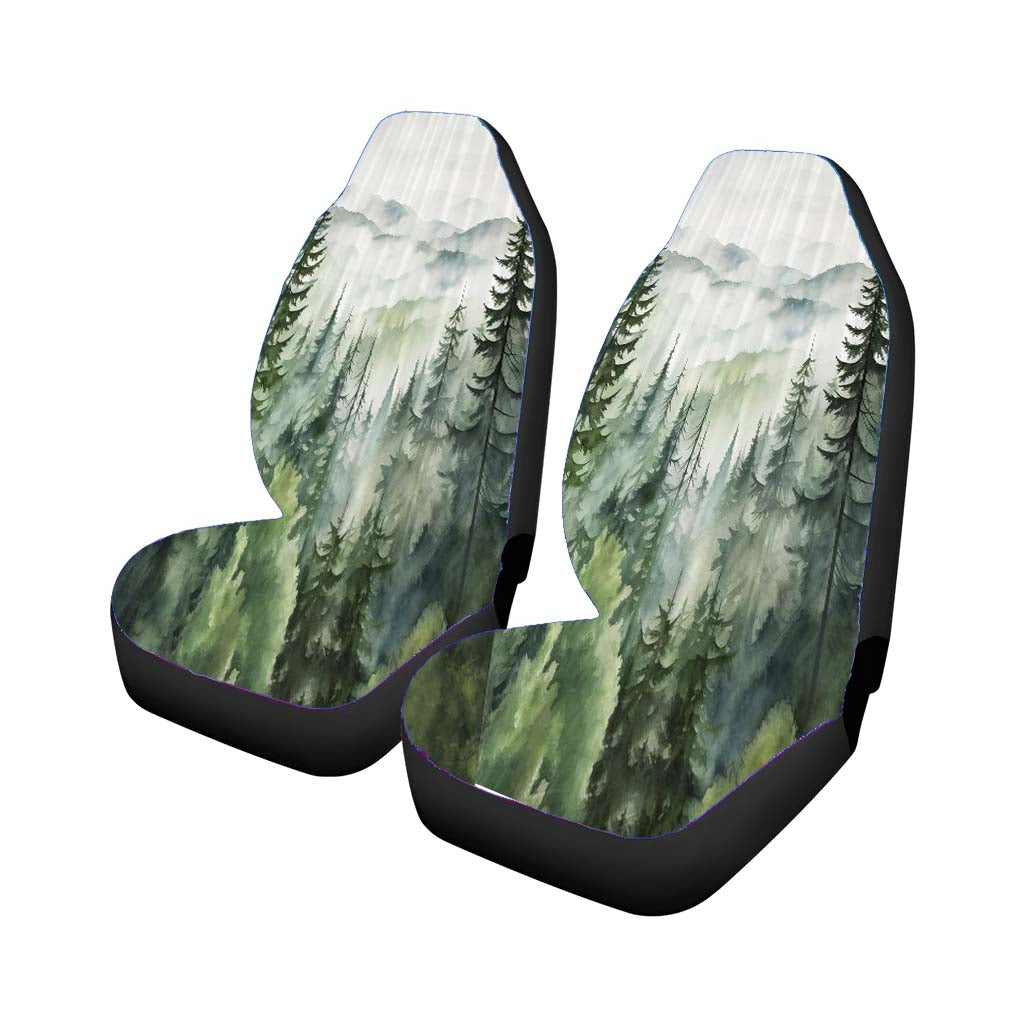 Misty Forest Mountain car Seat Covers