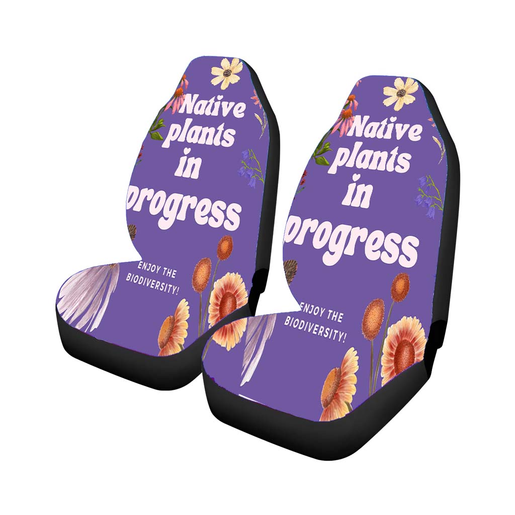 Native Plants car Seat Covers