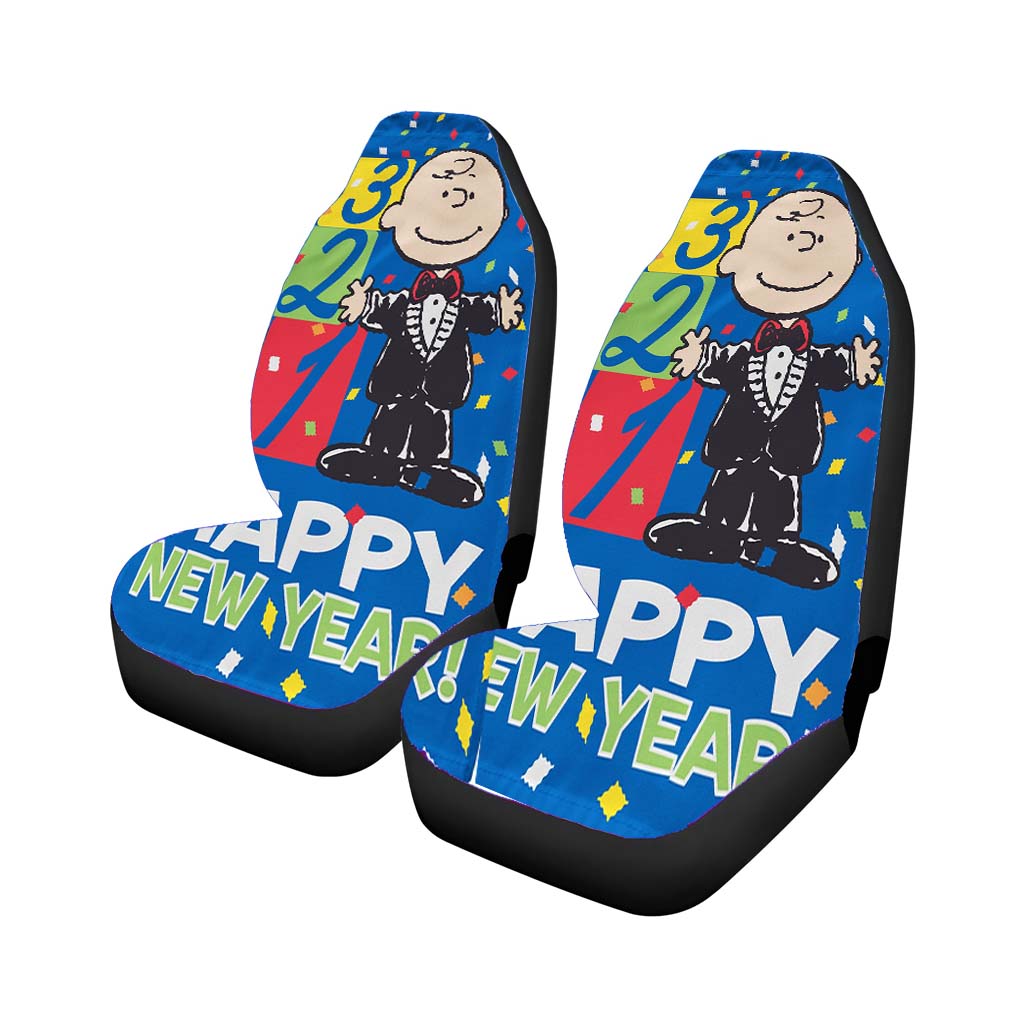 New Years Charlie Brown car Seat Covers