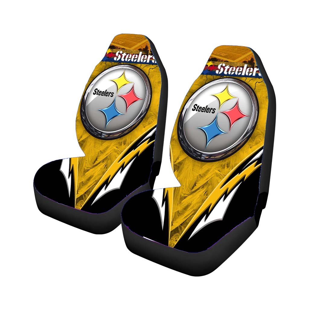 Nfl Pittsburgh Steelers Multicolor Art Images car Seat Covers